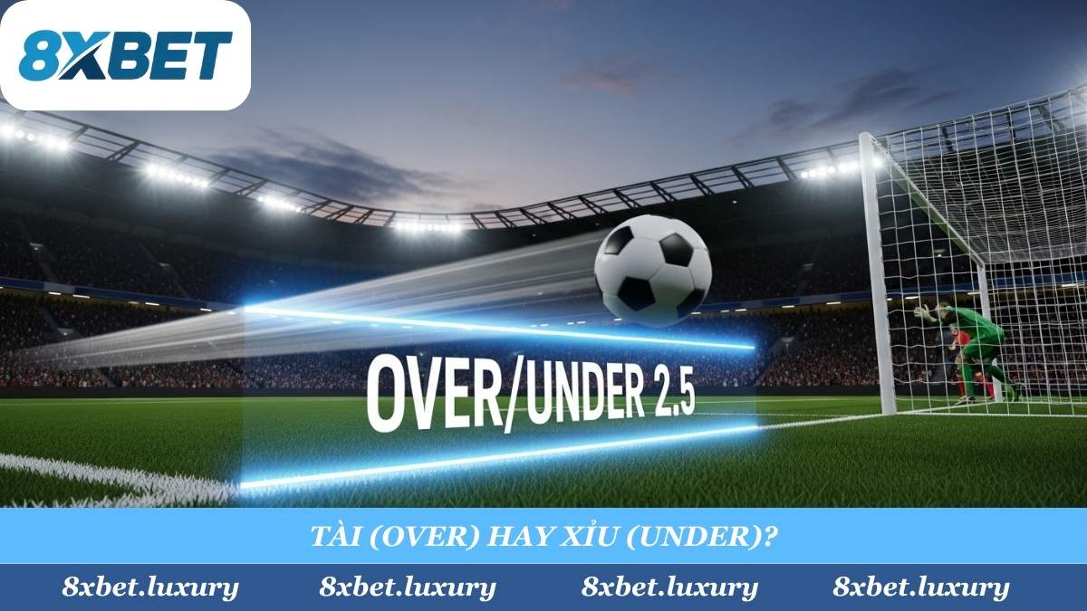 Kèo Tài Xỉu 2.5 (Hai rưỡi) là kèo "quốc dân" tại Ngoại Hạng Anh. Bạn chỉ cần dự đoán tổng số bàn thắng sẽ nhiều hơn (Tài) hay ít hơn (Xỉu) con số 2.5.